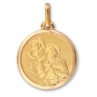 LL médaille Saint Christophe or375 339€  R1275
